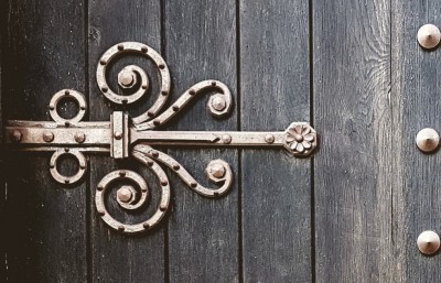 Brass door ornament